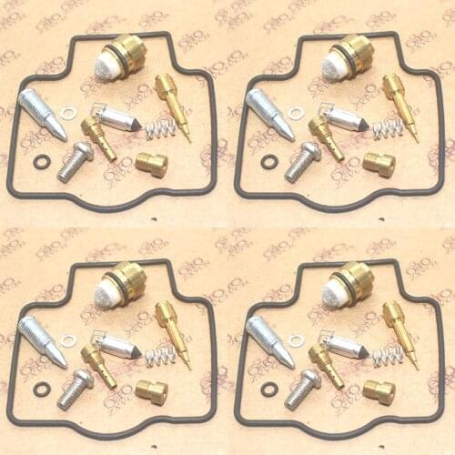 Carburetor Repair Kit Rebuild Chamber for ZZR400 ZX400KE 1990-2006 ZZR 400 ZX Seal Float Valve Pilot Screws