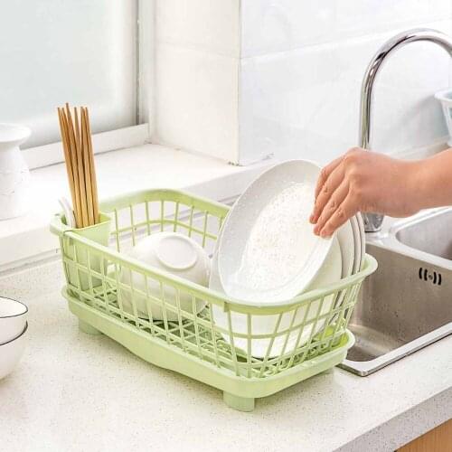 Hot Kitchen Dish Drying Rack Tableware Drainer Storage Basket Shelf Dishes Bowl Chopsticks Holder Drain Sink Organizer