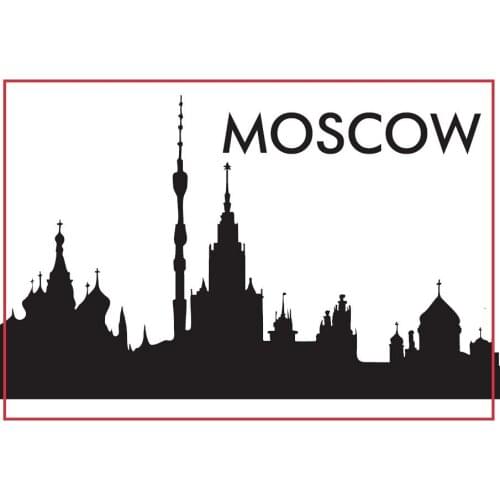 Tourist Magnets 78*54*3mm Moscow Skyline Souvenir Fridge Magnets 20405