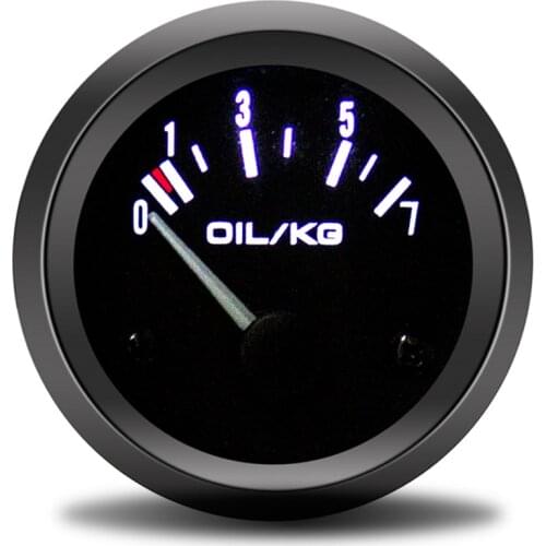 2 " 52mm Oil Pressure Gauge With Oil Pressure Sensor 0-7 bar Convex Lens Racing Car Gauge Fit for 12V Car Gauge Pod Holder