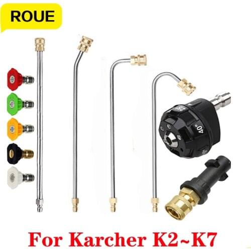 For Karcher K2k3k4k5k6k7 Car Pressure Washer Nozzle Metal Material 6 In 1 Changeover 1/4 Inch Quick Connect Cleaning Fittings