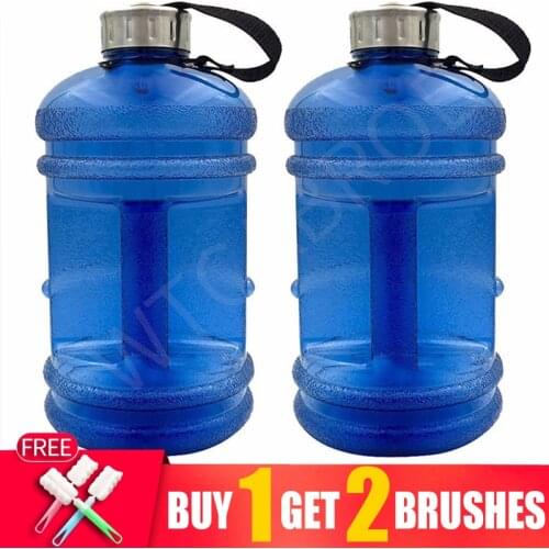 2.2L Water Plastics Bottles Large Capcity Shaker Protein Sport Bpa Free 1/2 Gallon Gym Fitness Drinking Jug Bottle Waterbottle