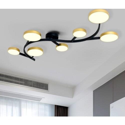 Led modern ceiling lamp lotus flower crystal light AC85-265V living room bedroom Ceiling Lamp Fixtures kitchen fixtures