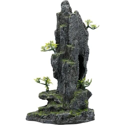 Ornaments Rockery Aquarium Fish Tank Landscaping Decoration Vintage Home Resin Hideaway Shrimp Breeding Shelter Multiple