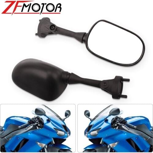Motorcycle Wing Rear View Mirrors Back Rearview Mirror For Kawasaki ZX6R ZX 6R 2005 2006 2007 2008 ZX10R ZX 10R 2004-2007 06 05