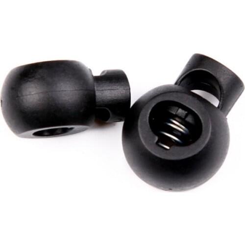 10Pcs/Set Spring Stopper Plastic Round Toggle Non-slip Beautiful Stopper Cord Lock For Cloths Rope Buckle PigNose Buckle