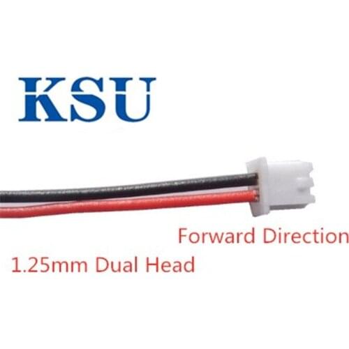 500pcs 1.25mm Female Connector Terminal Cable 15cm 1.25 Connector 2p 3p 4p 6p 8p 10p 12p Double Head wire JST cable