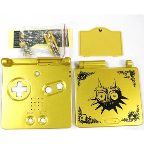 100Pcs New Arrival Gold Game Console Shell for Limited Edition Replacement Housing Case Cover for G-B-A S-P Game Console