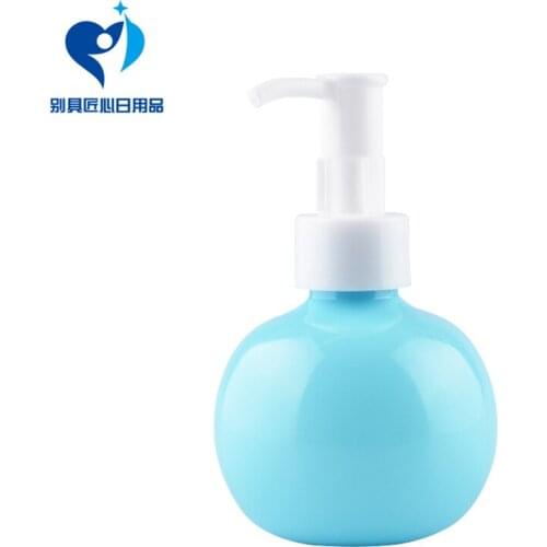 5pcs/lot 120ml Spherical Oil Lotion Pump Refillable Bottle Multi-color Travel Carry Scattered Emulsion Bottles Free Shipping
