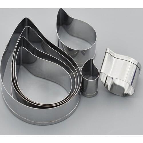 7Pcs/set Stainless Steel European Paisley Spiral Flower Petal Shapes Polymer Clay Cutting Molds DIY Soft Polymer Clay Cutters