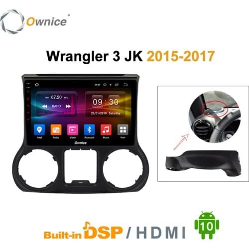Ownice 2din Car Radio Android 10.0 GPS Navigation Multimedia Car Video Player for Jeep Wrangler 3 JK 2010 2012 2015 2016 2017