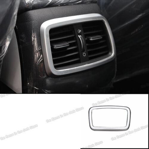 Lsrtw2017 carbon fiber abs car armrest rear vent outlet frame trims for kia sorento prime 2015 2016 2017 2018 2019 2020 chrome