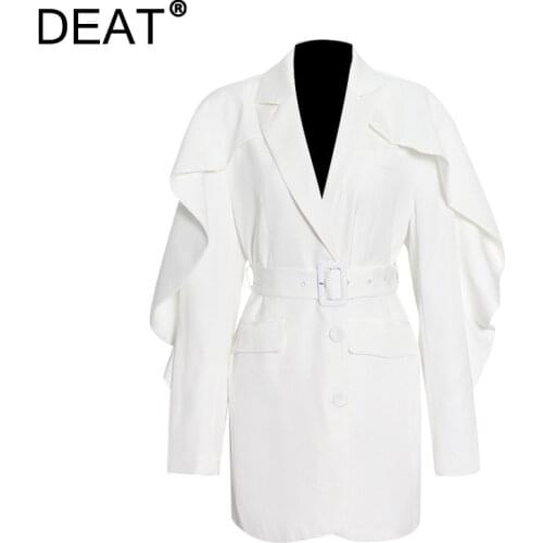 DEAT Women's White Jackets