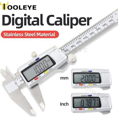 Electronic Digital Caliper Metal Stainless Steel Vernier Calipers Tools Measuring Instrument Pied A Coulisse Micrometer Ruler