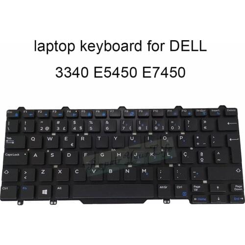 G4N3W Replacement keyboards for Dell latitude 13 3340 E5470 E7450 PO Portuguese CN 0G4N3W black notebook keyboard hot sale