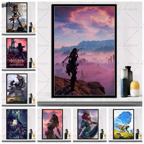 Horizon Zero Dawn Hot Game Poster Prints Wall Art Canvas Painting Posters Picture for Living Room Home Decoration