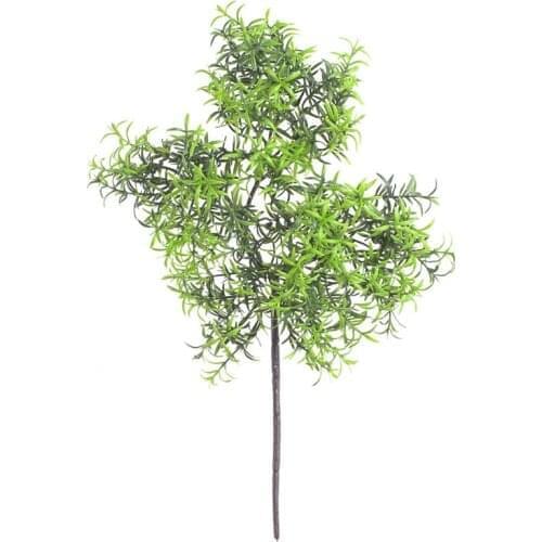 Artificial Plant Plastic Fake Plant Stem Artificial Leafy Faux Plant Party Office Simulation Plant Decorative Home Decor