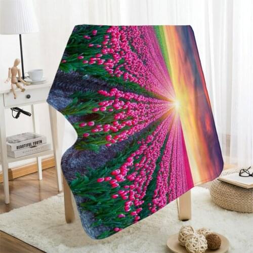 Musife Custom Sunrise Flannel Blanket Design Your own Blanket Flannel Blankets for Sofa DIY Dropshipping