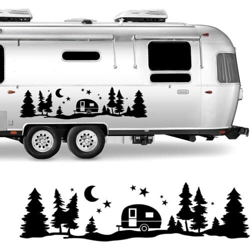 Car Styling Sticker 3D Christmas Theme Auto Decal PVC Car Door Decals For Camper RV Car Accessories 84x22cm