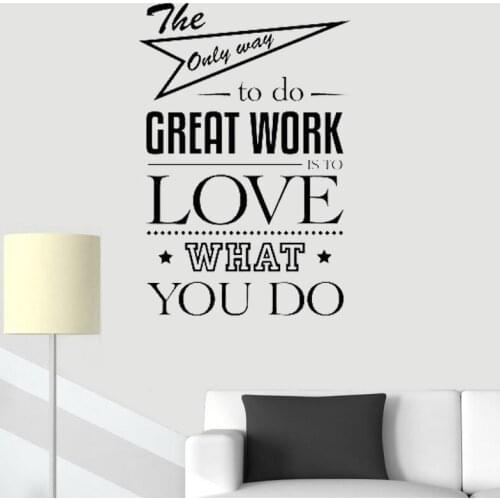 Office Wall Stickers Motivational Staff Vinyl Decals Creative Business Decoration Room Decor Murals Poster O04