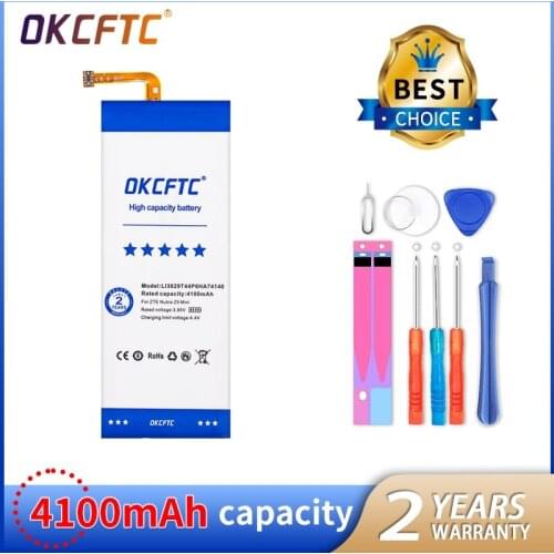 OKCFTC 4100mAh Li3829T44P6hA74140 Battery for ZTE Nubia Z9 mini NX511J Lithium-ion polymer battery + Tracking number