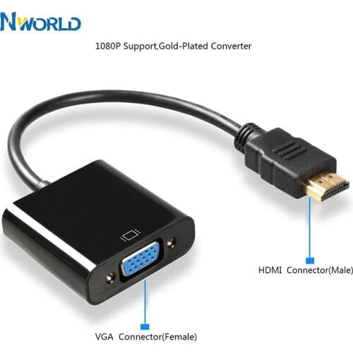 Male To Famale Converter Adapter HDMI-compatible 1080P Digital to Analog Video Audio Connect For Xbox PC Laptop Tablet TVBox