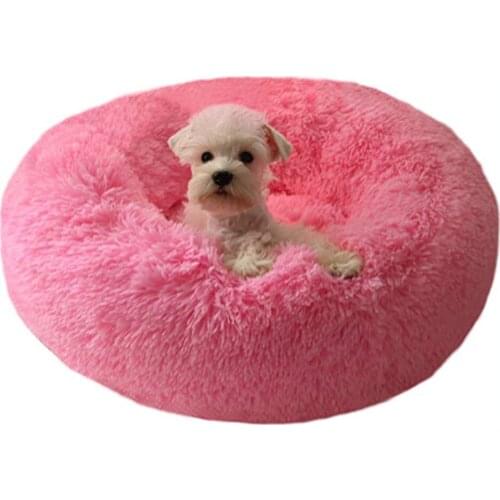 Doughnut Pet Hamster Nest for Dog Bed Warm Velvet Pad Animal House Arctic Cotton Cat Couch Pet Chinchilla Bed Rabbit supplies