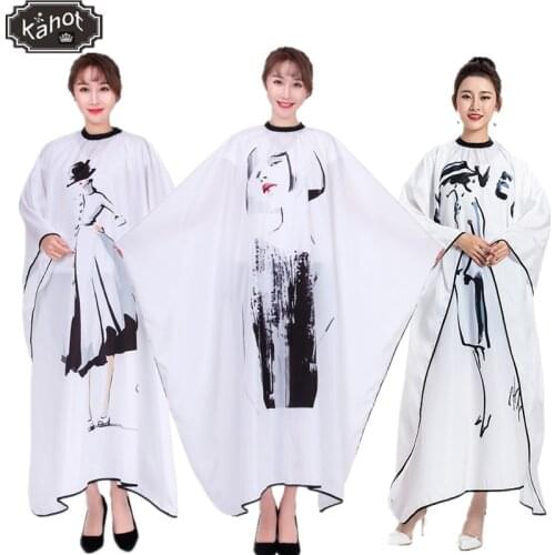 Salon Professional Hair Styling Cape Ink painting sketch Adult Hair Cutting Coloring Styling Waterproof Hairdresser Capes apron