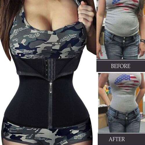 Richkeda Store New 2021 Waist Trainer Body Shaper Waist Cincher Shaper Slimming Woman Body Waist Trimmer Girdles Belts Slimming