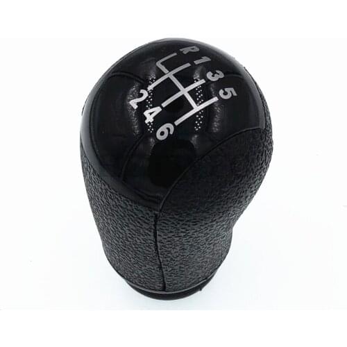 Free Shipping 6 Speed Black MT Gear Stick Shift Knob For Ford Focus Mondeo MK3 S-MAX C-MAX Mustang Galaxy Fiesta MK6 Transit