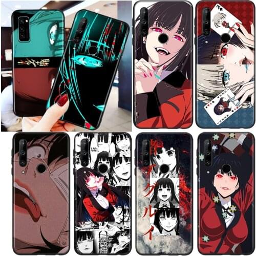 Silicone Black Cover Anime Kakegurui For Honor 8S 8C 8X MAX 8A 8 7S 7A 7C Play 3E Prime Pro 2020 2019 Phone Case