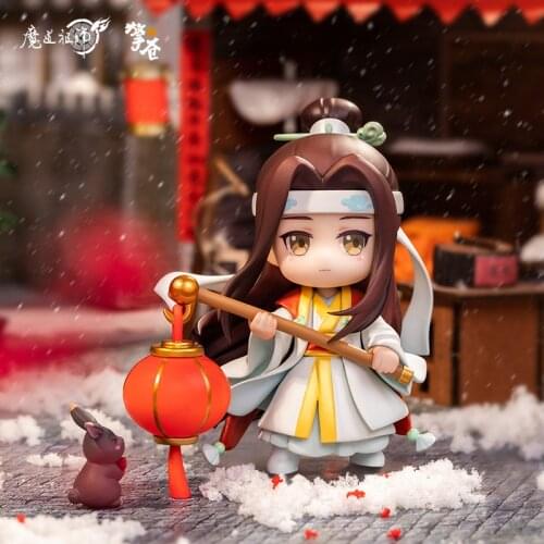 Anime MDZS Cute Collection Doll Mo Dao Zu Shi Wei Wuxian Lan Wangji Jiang Cheng Jin Ling Stand Action Figure Bookmark Gift