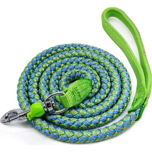Rope Dog Leash 6 Foot Long Reflective Dog Leash Nylon Dog Training Leash for Large and Medium Small Dogs Walking Leads