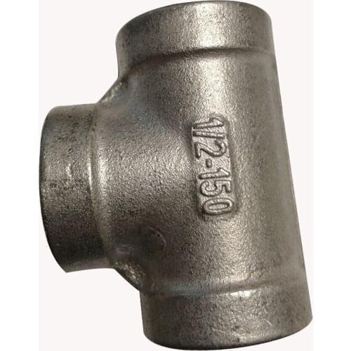 1 / 2 inch tee 304 stainless steel forged steel pipe, used to build shelves, water pipe fittings, suitable for half inch pipe