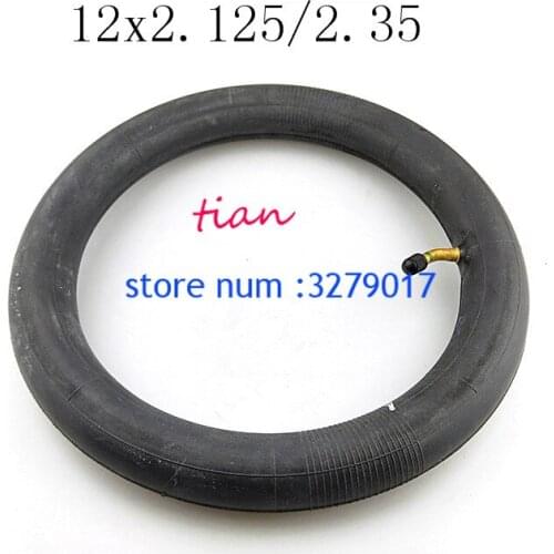 High-quality Inner Tube Size 12 x 2.125 / 2.35 Bent Angle Valve Stem tube for Schwinn Tricycle Roadster 12" Bike tube