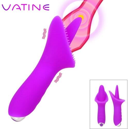 VATINE 10 Speed Tongue Vibrator Female Masturbator Sex Toys for Women Vagina Massage Oral Licking Pussy Clitoris Stimulator