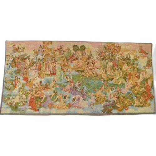 Hand-Embroidered Golden Silk Embroidery Group Fairy Pearl Hand-painted Picture of China