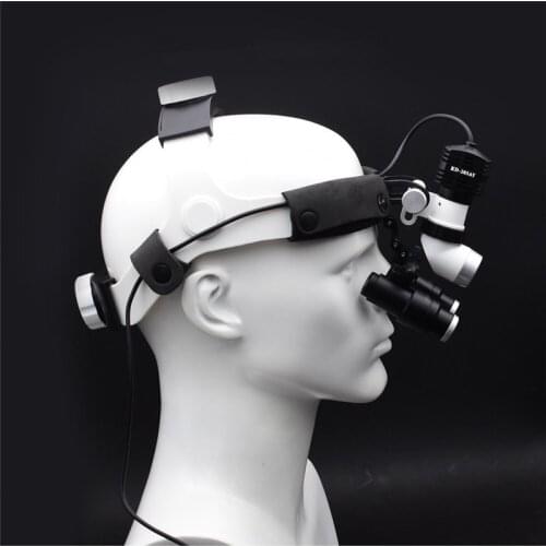 High Quality 4/5/6.0X Binocular Magnifier Dental Loupes+5WLED Medical Headlight Surgical Headlamp Illuminator