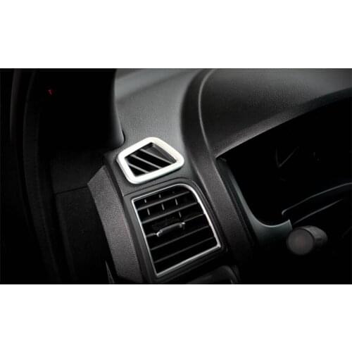 Yimaautotrims Dashboard Air Conditioning AC Vents Frame Cover Trim Fit For Ford Explorer 2013 - 2018 Matte Interior ABS