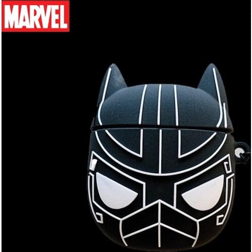 Marvel Black Panther 3D Earphone Protect Case For Airpods 1 2 Pro Cute Pendant Anti-fall Cover Shell For AirPods Pro 1 2 Bag