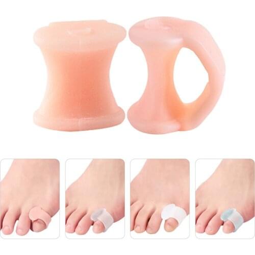 2pcs Silicone Gel Corrector Bunion Little Toe Protector Separator Hallux Valgus Overlapped Relief Pads Corrector Foot Care Tools