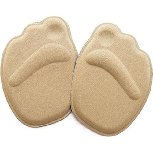 1Pair Forefoot Pad Foot Care Soft Sponge 4D Forefoot Front Pad Half Insoles Anti Slip Relief Pain Insert Cushion Pads