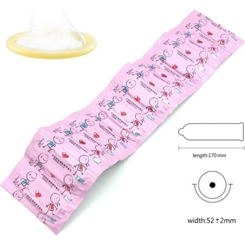 10 PCS Ultra Thin Condoms Contraception Men Penis Sleeve Adult Sex Products Large Oil Rubber Condoms Female G-spot Stimulation