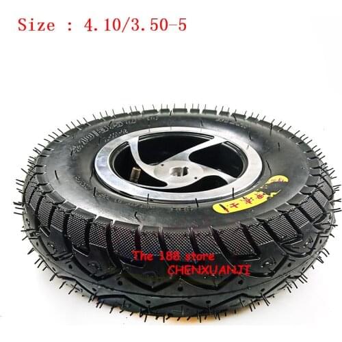 12inch inflation tire wheel 4.10/3.50-5 inner outer tyre rim for 3wheel scooter,electric scooter,Warehouse cart ATV Quad GoKart
