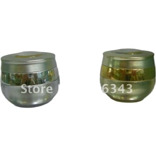 15g gold/silver acrylic cream bottle,cosmetic container,,cream jar,Cosmetic Jar,Cosmetic Packaging