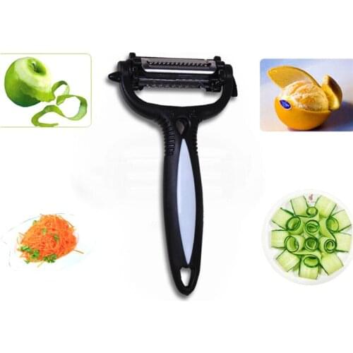 3 in 1 peelers & zesters fruit vegetable potato cutter peeler zester scratcher with blade parer skinning knife kitchen tools