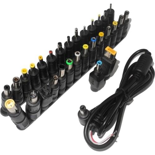 30pcs Universal Laptop DC Power Supply Adapter Connector Plug AC DC Jack Charger Connectors Laptop Power Adapter Conversion Head