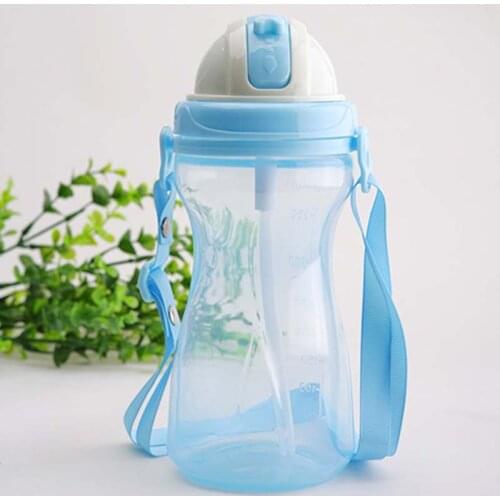 400ml Kids Water Bottle BPA Free Portable Tritan Plastic Sport Shaker Bottles With Straw For School Kids Children Baby