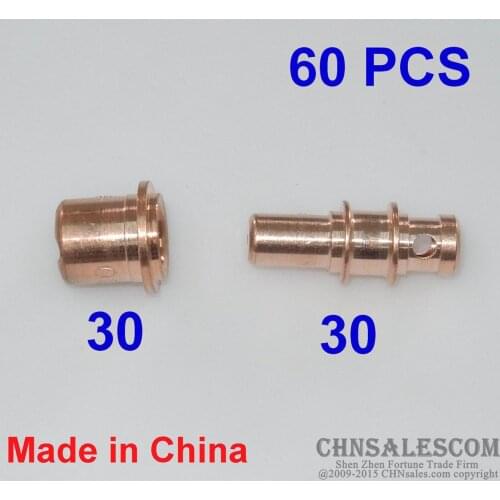 CHNsalescom 60 PCS A81 Plasma Cutter Torch Tip Electrodes PD0105 PR0109 Made in China OEM
