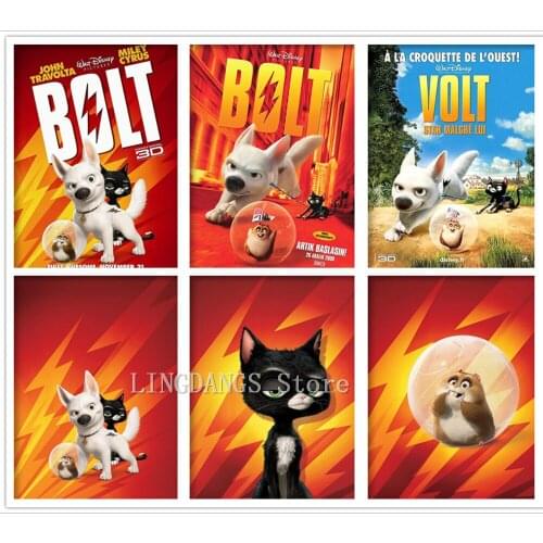 5d Diy Diamond Painting Disney Bolt Cartoon Dog Movie Poster Diamond Mosaic Embroidery Cross Stitch Full Drill Home Decor Gift